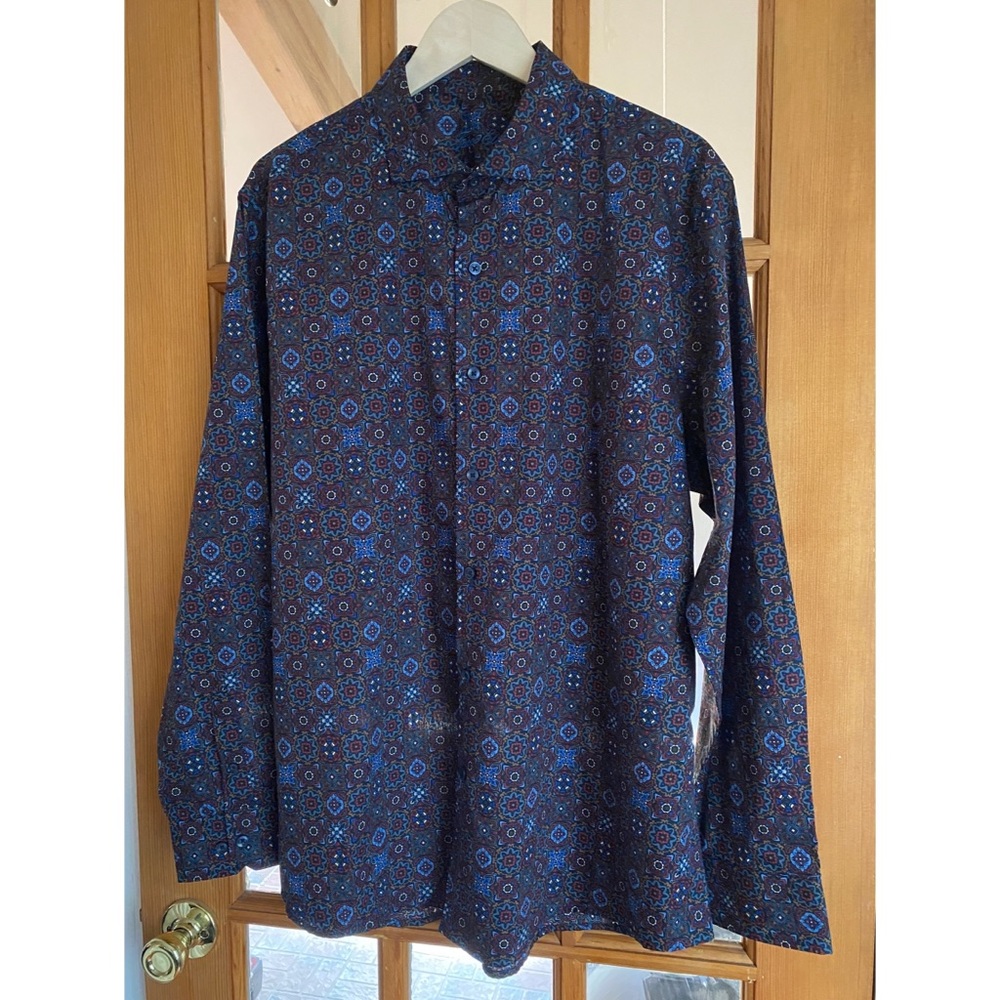Mens Tasso Elba Medallion Print Shirt